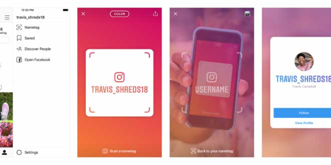 Cara Baru Follow Pengguna di Instagram dengan 'NameTag'